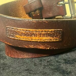 Polo Ralph Lauren brown leather belt size 38